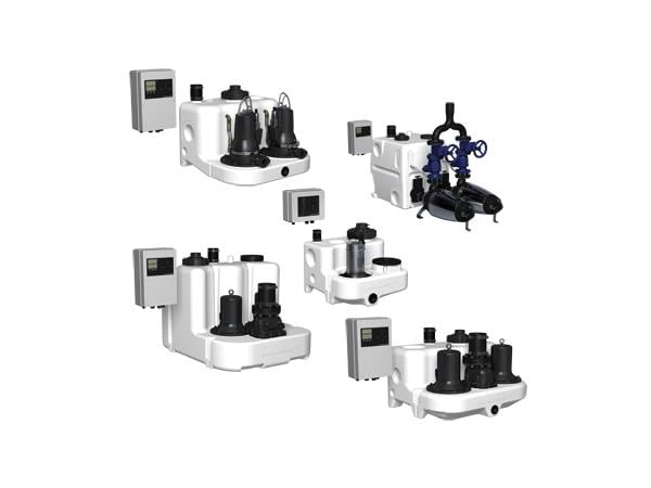 Канализационные насосы установки Grundfos Multilift