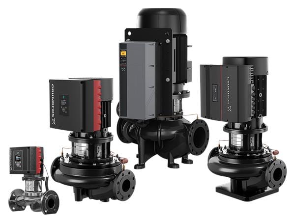 Одноступенчатые насосы ин-лайн Grundfos TPE Series 2000, TPE3