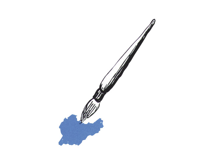 Краска синий лак на основе синтетических смол, устойчивый к ультрафиолетовому излучению  Hawle 3441
